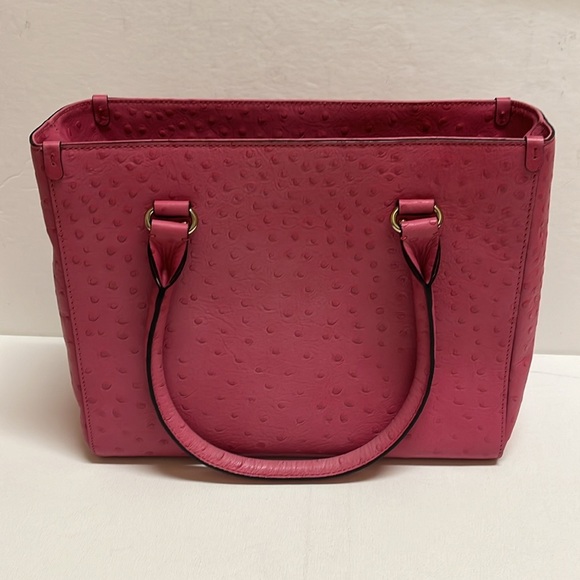 Kate Spade pink ostrich leather satchel - Picture 4 of 16